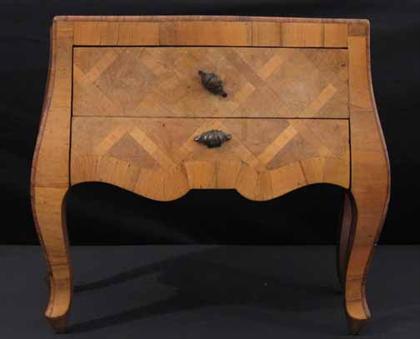 Appraisal: Two drawer Italian miniature chest retailed by Lord and Taylor