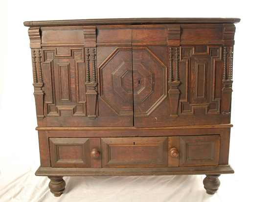 Appraisal: A William and Mary-style Spindle-Decorated Chest possibly New England oak