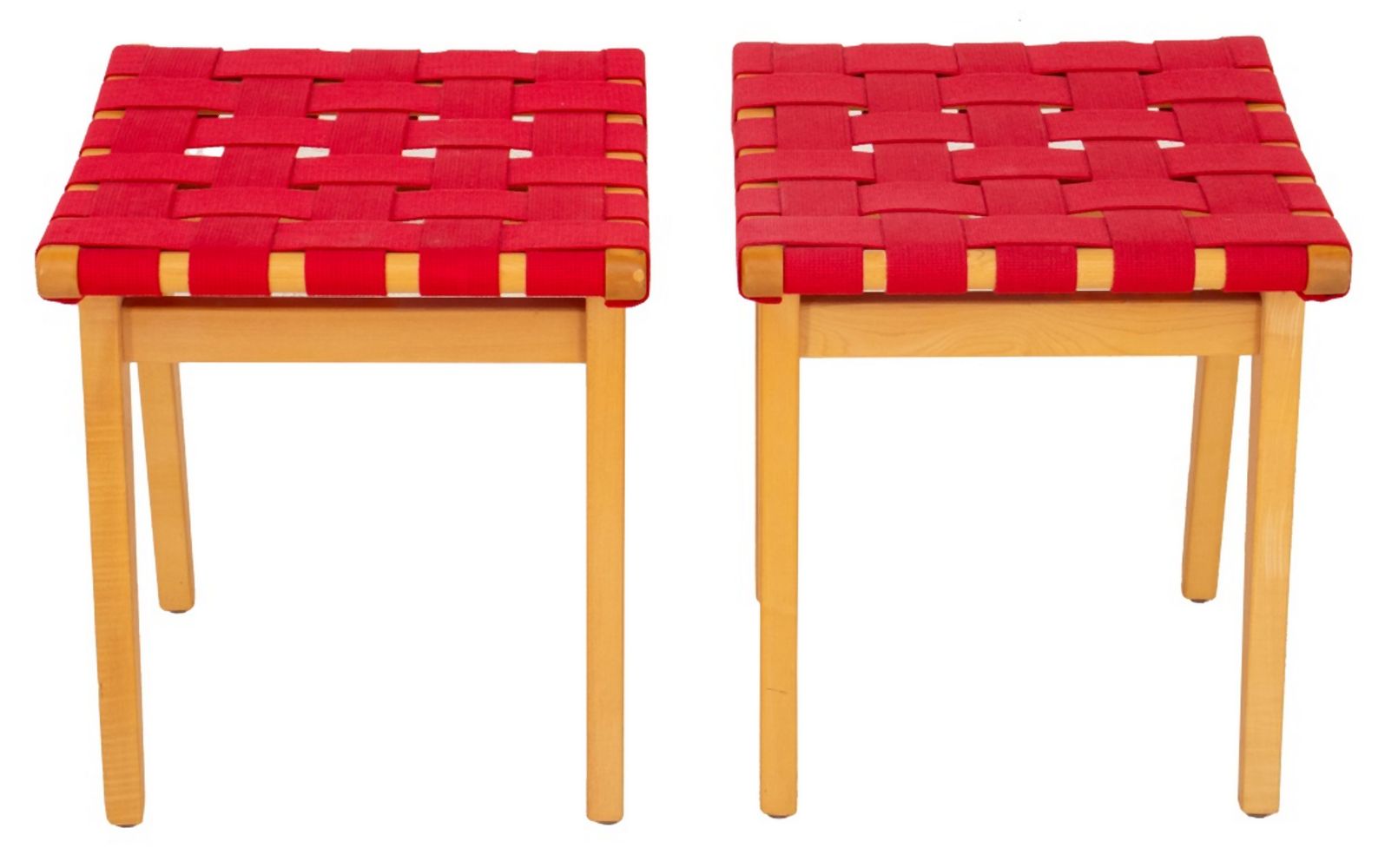 Appraisal: JENS RISOM FOR KNOLL MID-CENTURY MODERN STOOL Pair of Jens