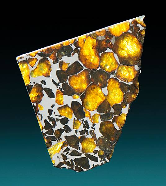 Appraisal: Imilac Meteorite Partial Slice of Meteorite with Space Gems PAL