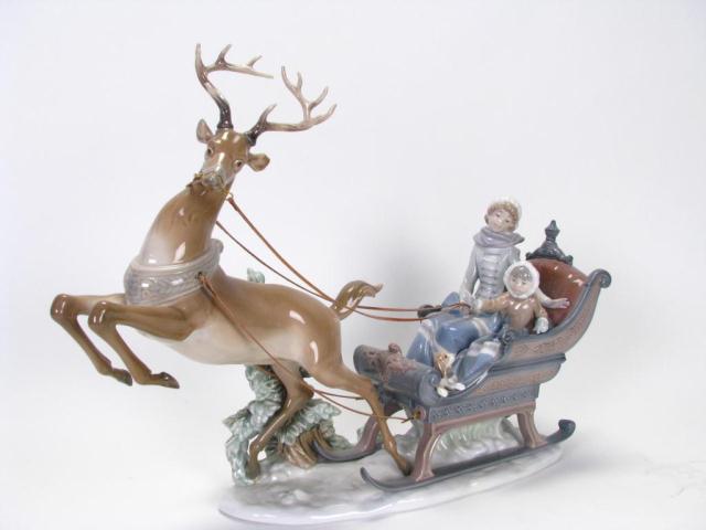 Appraisal: Lladro ''Winter Wonderland'' issued retired Salvador Debon