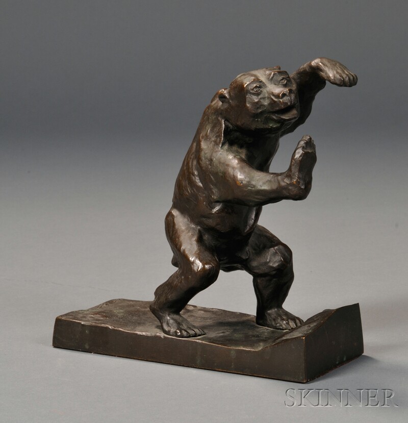 Appraisal: Hugo Emmanuel Becher German - Rampant Bear Signed on rear