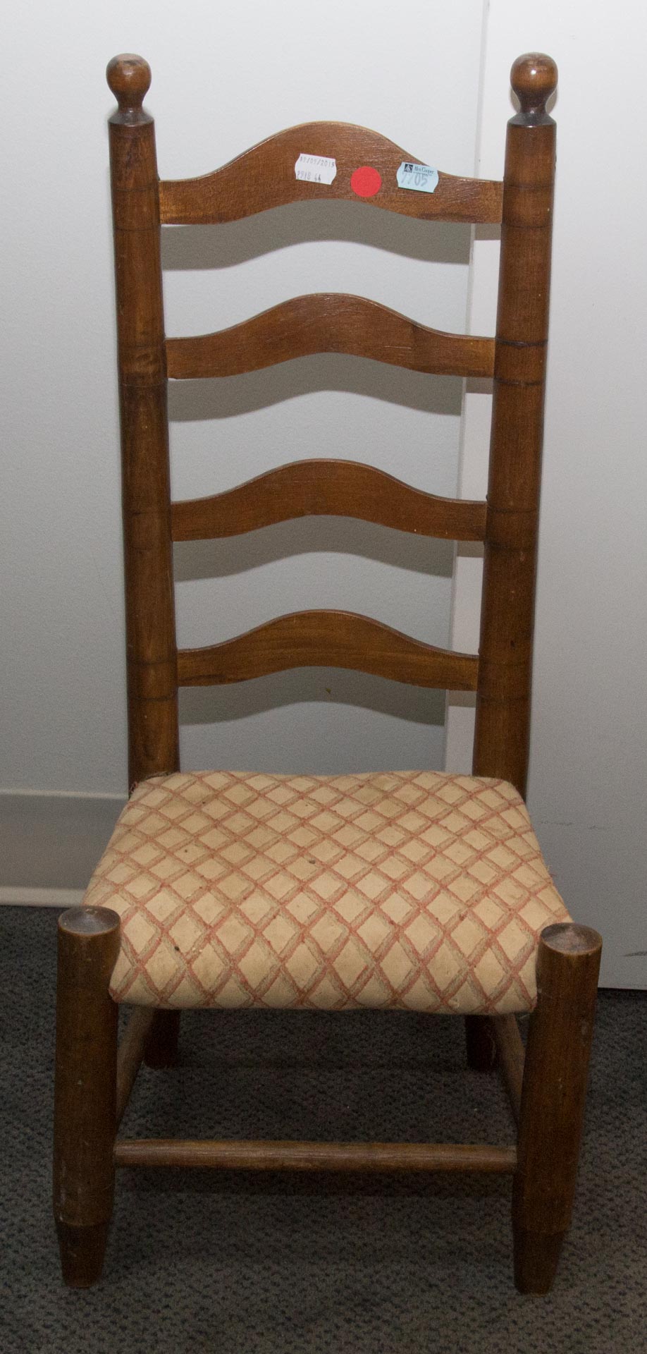 Appraisal: Shaker child's ladder-back side chair