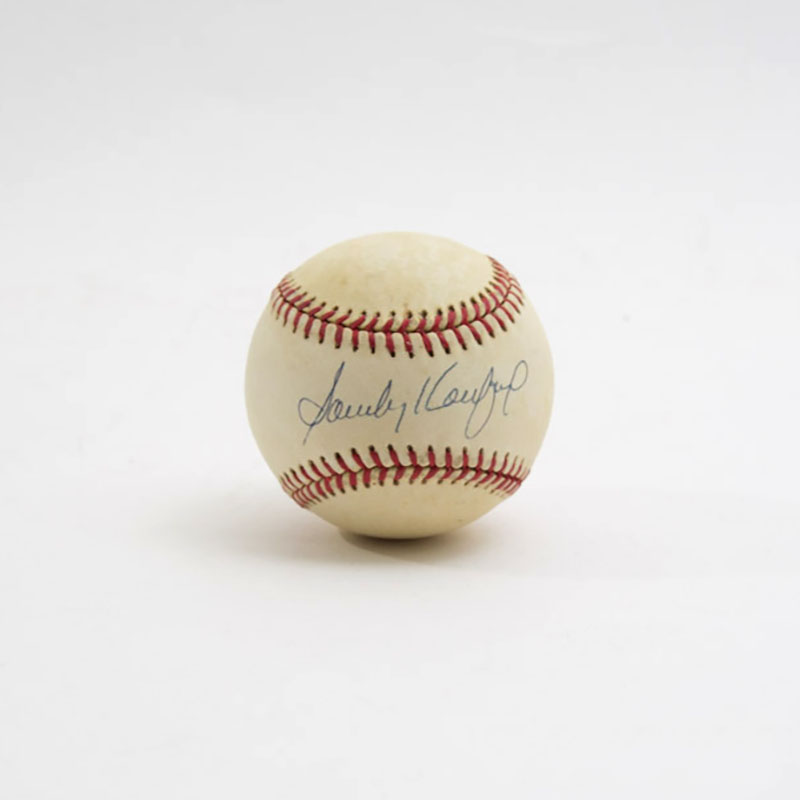 Appraisal: SANDY KOUFAX SIGNED BASEBALL Autographed in pen on Rawlings National