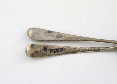 Appraisal: Various condiment spoons including a set of three William IV