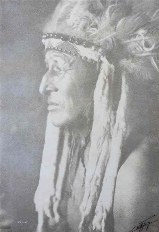 Appraisal: Edward Sheriff Curtis American - White Calf Abasaroke photogravure edition