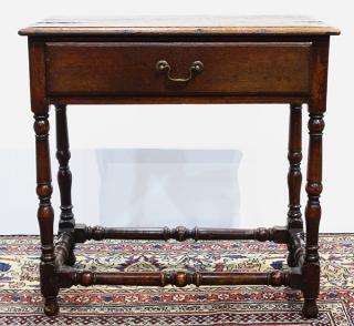 Appraisal: George III oak occasional table George III oak occasional table