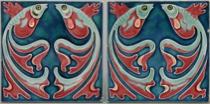 Appraisal: Villeroy and Boch Tiles ca Early th Century Two glazed