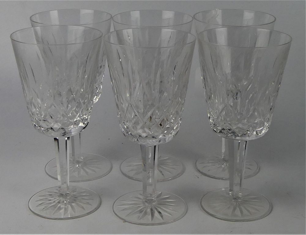 Appraisal: LOT OF WATERFORD LISMORE WINE GLASSES '' From a local