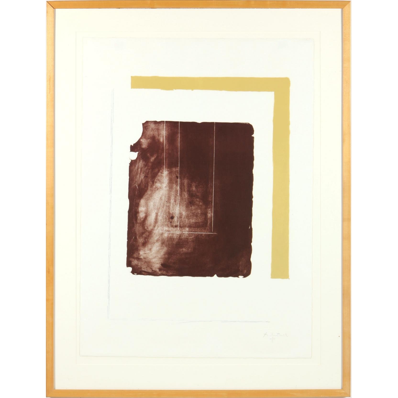 Appraisal: Robert Motherwell - The Celtic Stone lithograph in colors on