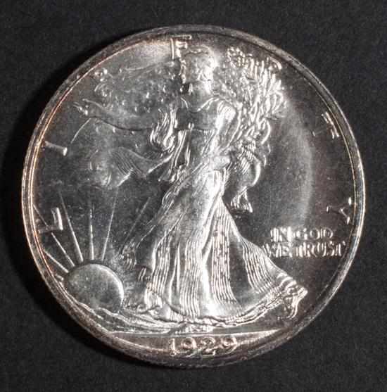 Appraisal: United States walking Liberty type silver half dollar -S MS-