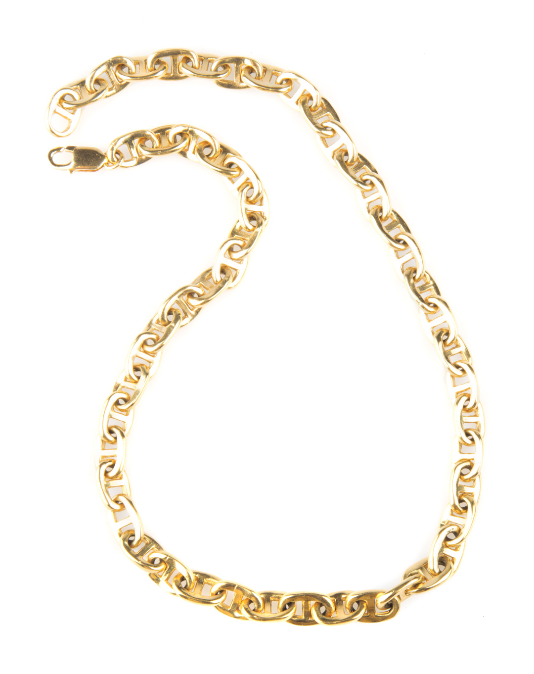 Appraisal: A Gold Necklace Inspired by Hermes K solid anchor link