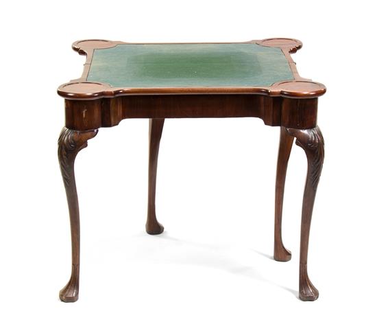 Appraisal: Sale Lot A George II Style Mahogany Games Table th