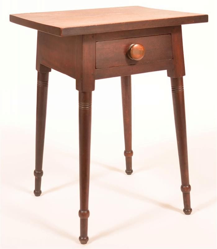 Appraisal: Pennsylvania Federal Walnut One Drawer Stand Pennsylvania Federal Walnut One