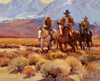 Appraisal: Suzanne Baker O C Cowboys Suzanne Baker CA b Oil