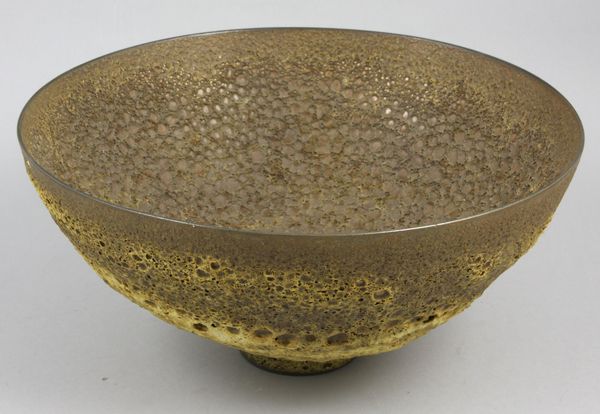 Appraisal: th Century glazed ceramic bowl by James Lovera American h