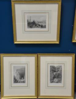 Appraisal: Set of ten black and white engravings by various artists