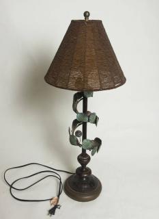 Appraisal: Table Lamp Beaded Shade H