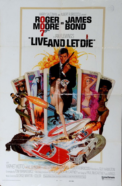 Appraisal: LIVE AND LET DIE United Artists James Bond staring Roger