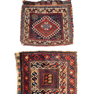 Appraisal: Two Kurdish Textiles including a saddle bag and a bag