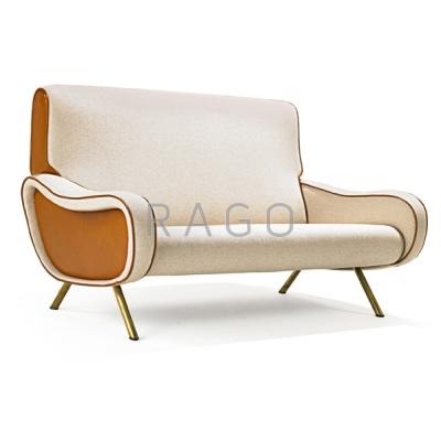 Appraisal: MARCO ZANUSO - ARFLEX Lady settee Italy s Canvas leather