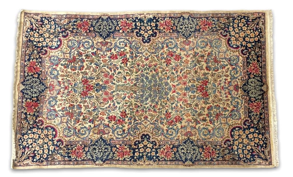 Appraisal: Persian Kerman Hand Made Wool Rug A x