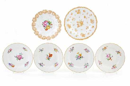 Appraisal: Meissen and KPM porcelain bowls set of KPM floral painted