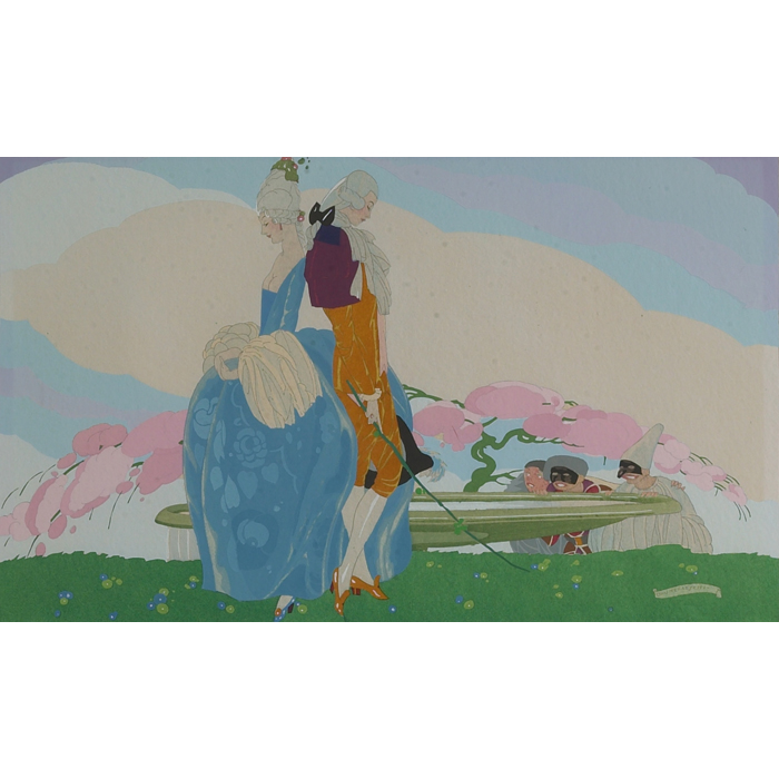 Appraisal: Umberto Brunelleschi Courtship c gouache