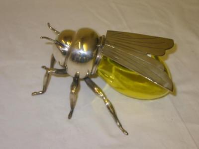 Appraisal: A MAPPIN WEBB NOVELTY HONEY POT modelled as a bee