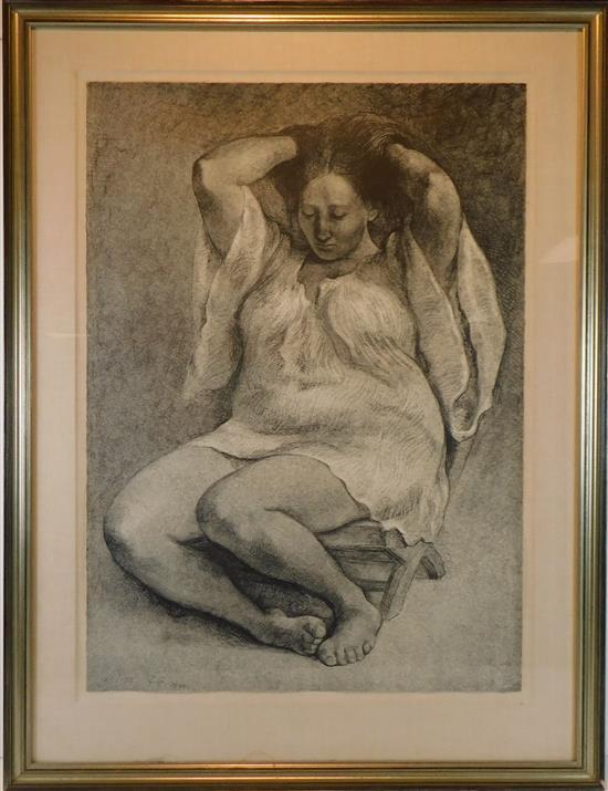 Appraisal: Francisco Zuniga Mexican - Sylvia lithograph Vlady pencil signed and