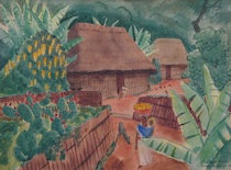 Appraisal: Richard Harrison Crist American - Huauchinango Watercolor on paper signed