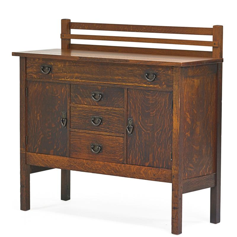 Appraisal: GUSTAV STICKLEY Sideboard Condition Report Top surface has been refinished