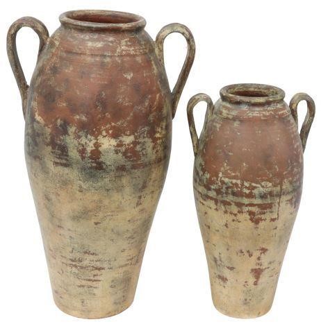 Appraisal: lot of French glazed earthenware jars each having short neck