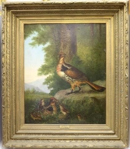 Appraisal: ARTHUR FITZWILLIAM TAIT - NY ENGLAND OIL PAINTING ON CANVAS