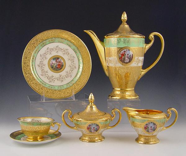 Appraisal: LE MIEUX CZECHOSLOVAKIAN BAVARIAN PORCELAIN DESSERT AND COFFEE SET K