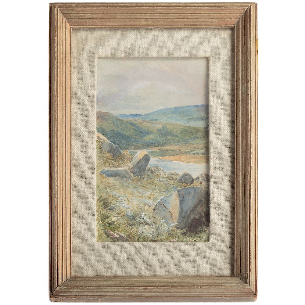 Appraisal: Frederick Edwin Church Landscape American - Watercolor on paper signed