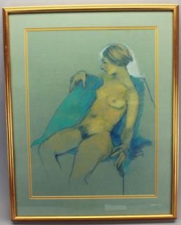 Appraisal: Marcia Bouton Signed lower right Sight Size x in Overall