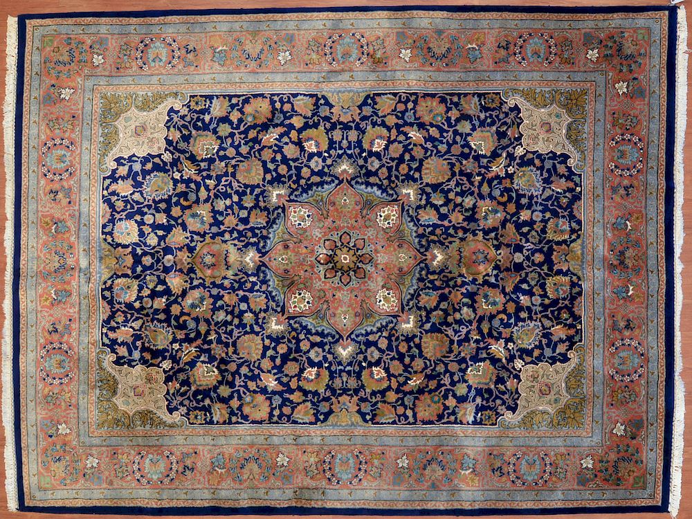 Appraisal: Indo Persian Design Rug India x hand knotted fourth quarter-