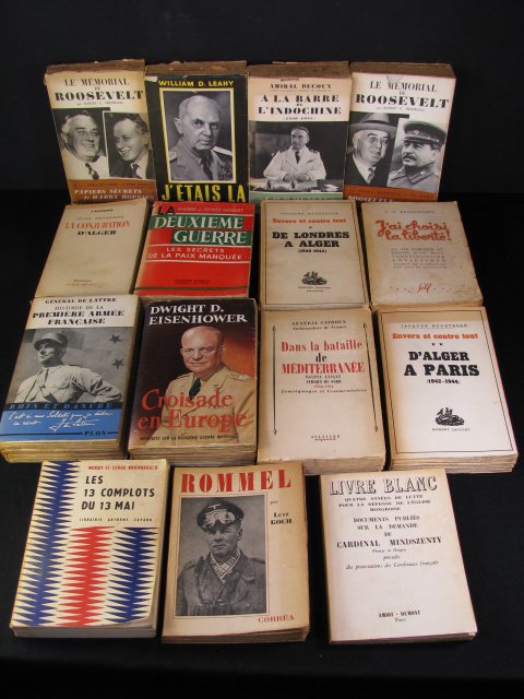 Appraisal: Fifteen World War II reference books in French published between