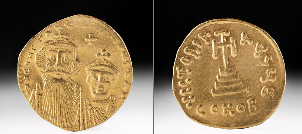 Appraisal: Byzantine Gold AU Solidus of Constans II Near East Holy