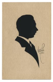 Appraisal: Vernon Dai David Frederick Wingfield Verner Silhouette of a Gentleman