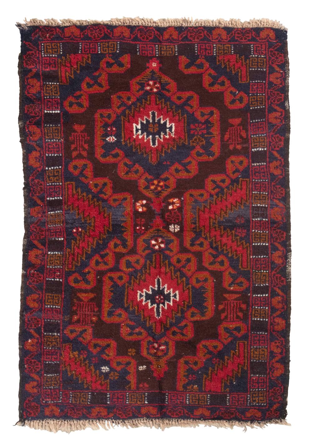 Appraisal: AFGHAN BELOUCH RUG X SECOND HALF OF THE TH CENTURYAFGHAN