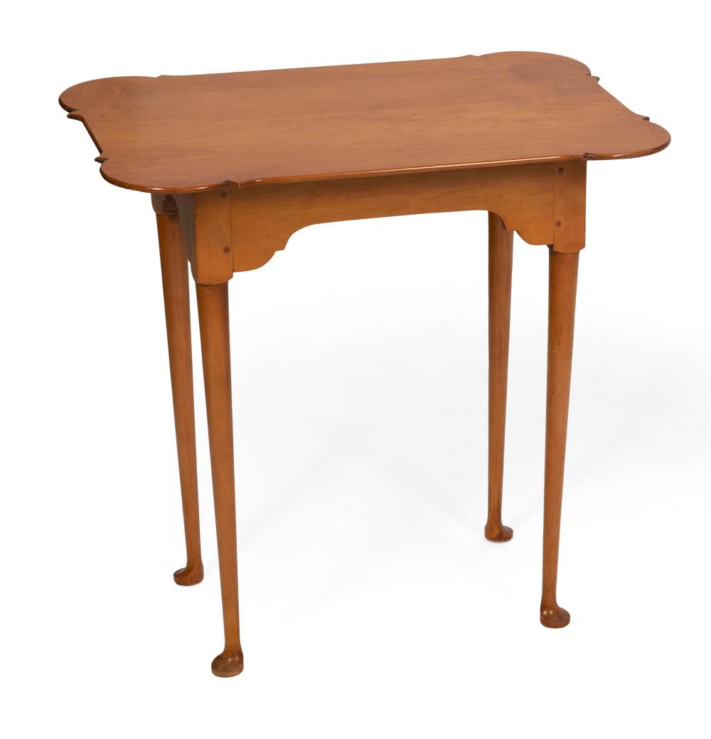 Appraisal: ELDRED WHEELER TEA TABLE MASSACHUSETTS TH CENTURY HEIGHT LENGTH WIDTH