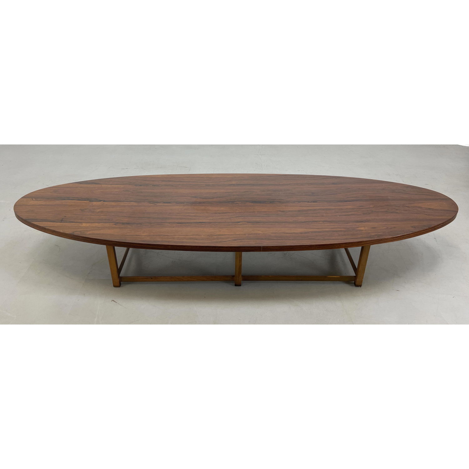 Appraisal: LANE American Modern Surfboard Coffee Table Rosewood Grain Top Dimensions