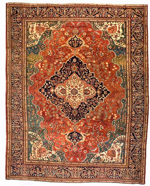 Appraisal: A Fereghan Sarouk carpet Central Persia circa size approximately ft