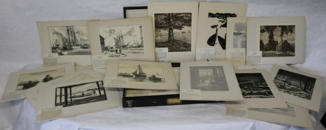 Appraisal: BLACK AND WHITE LITHOGRAPHS BY ASSOCIATEDAMERICAN ARTISTS TO INCLUDE BY