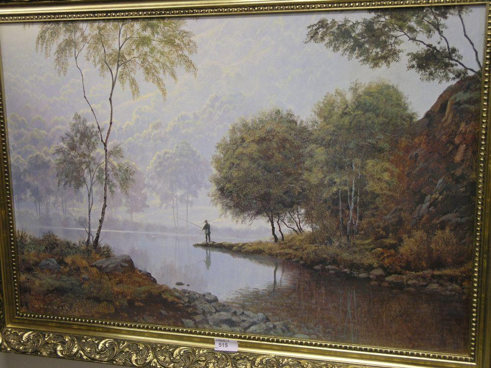 Appraisal: A large coloured print fishermen in gilt frame x in