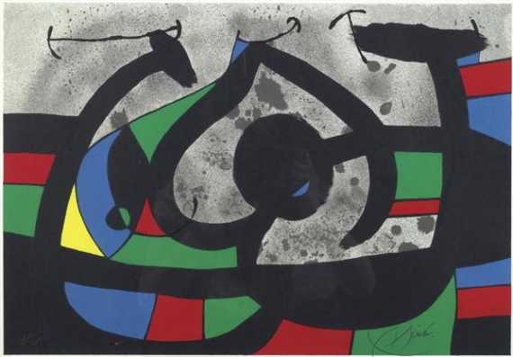 Appraisal: MIRO JOAN Aus Le l zard aux plumes d'or Lithograph