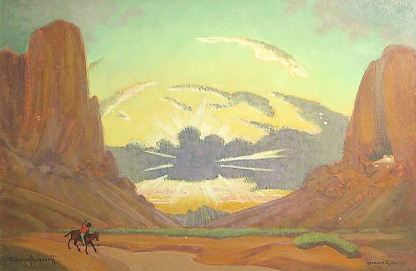 Appraisal: Ferdinand Burgdorff American - Monument Valley Sunset signed and dated