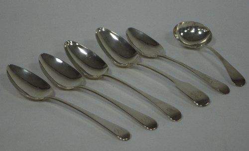 Appraisal: A George III silver table spoon William Welch Exeter and